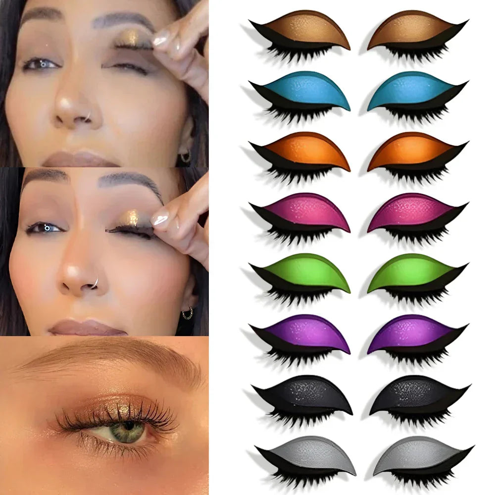 Oogmake-up Sticker | Directe Glam-Look in seconden | Herbruikbaar, waterdicht & aanpasbaar aan elke oogvorm