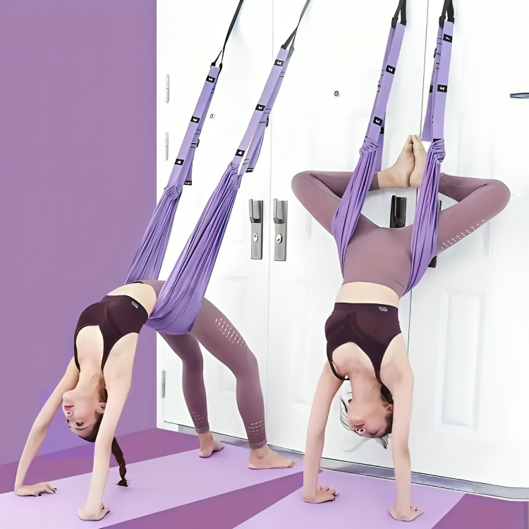LuxAura AeroStretch™ Aerial Yoga-Touw | Hoogwaardig, flexibel touw voor zwevend yoga met optimale ondersteuning en comfort