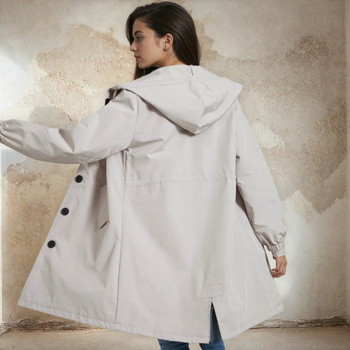 Waterbestendige Trenchcoat voor Dames – Stijlvolle Regenjas voor Elk Weertype