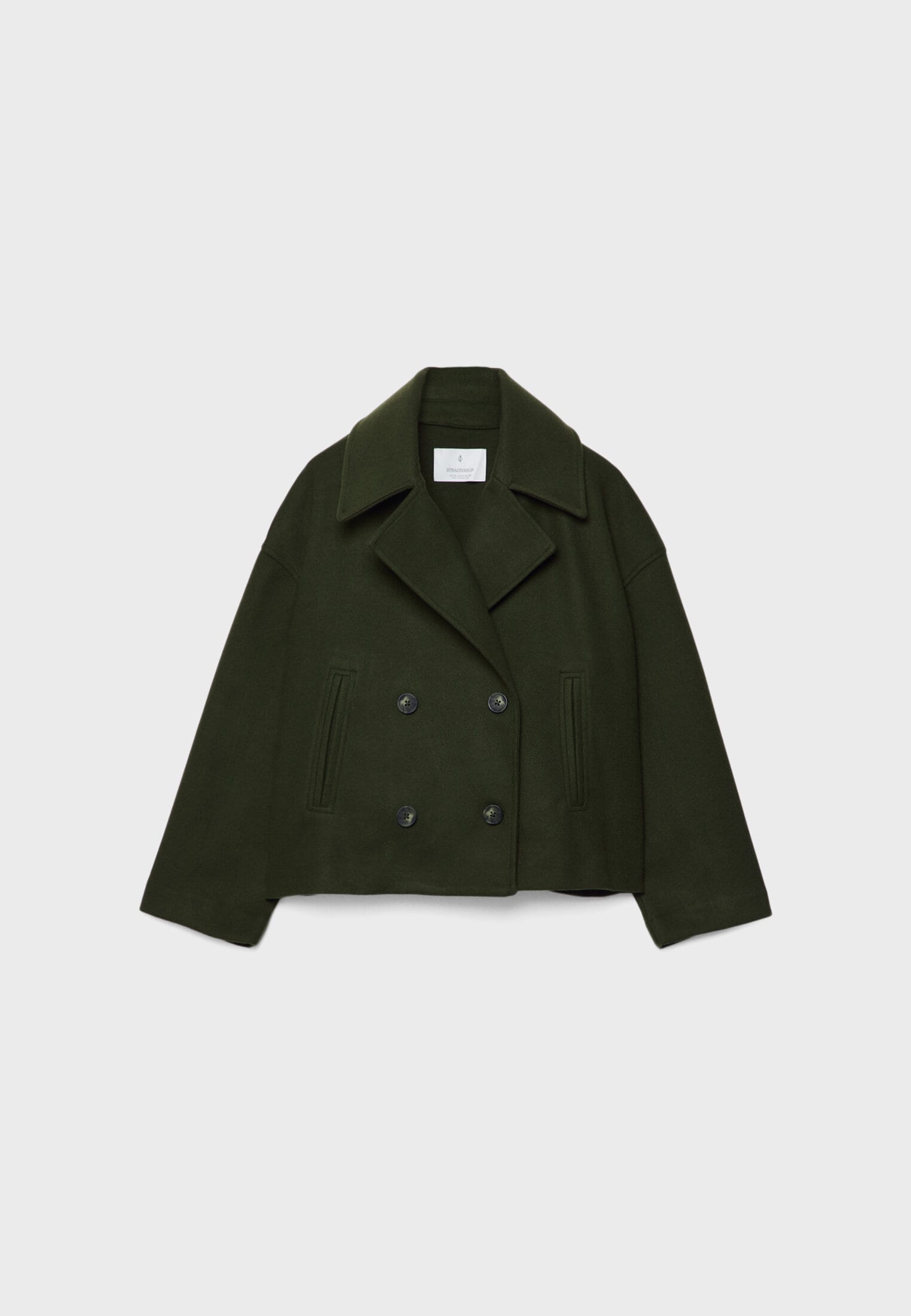 Elegante Dames Winterjas – Stijlvolle Korte Dubbelrij-Jas
