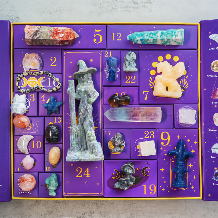Halloween Kristallen Adventskalender 31 Dagen – Natuursteen Collectie