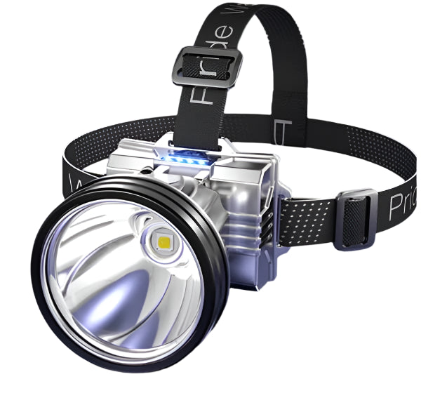 LuxeBeam LED Hoofdlamp | Verlicht je pad met een ultra heldere en duurzame lichtbron voor nachtelijke avonturen.