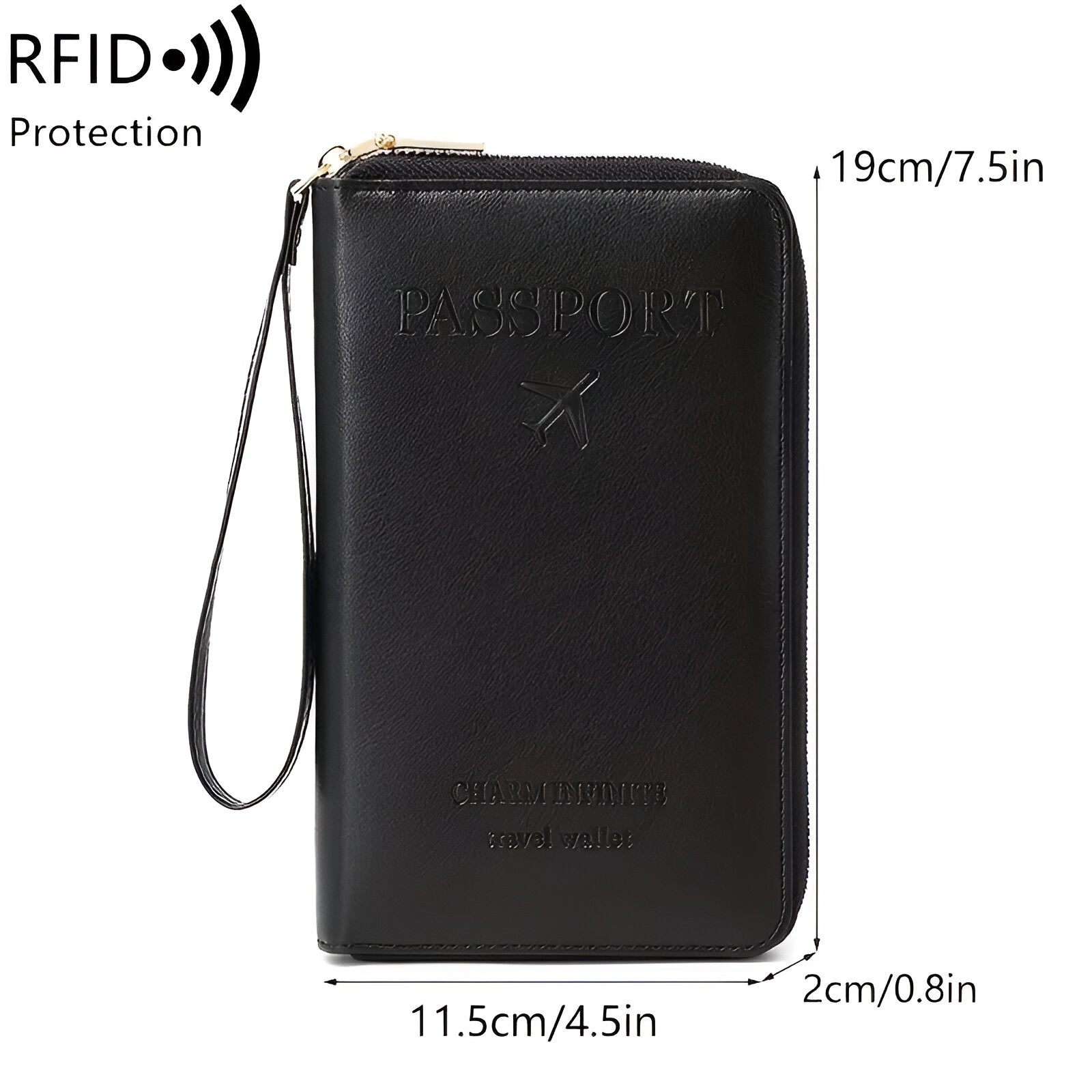 LuxuraGuard RFID Reis Paspoort Houder | Beschermt uw paspoort tegen ongewenste scans