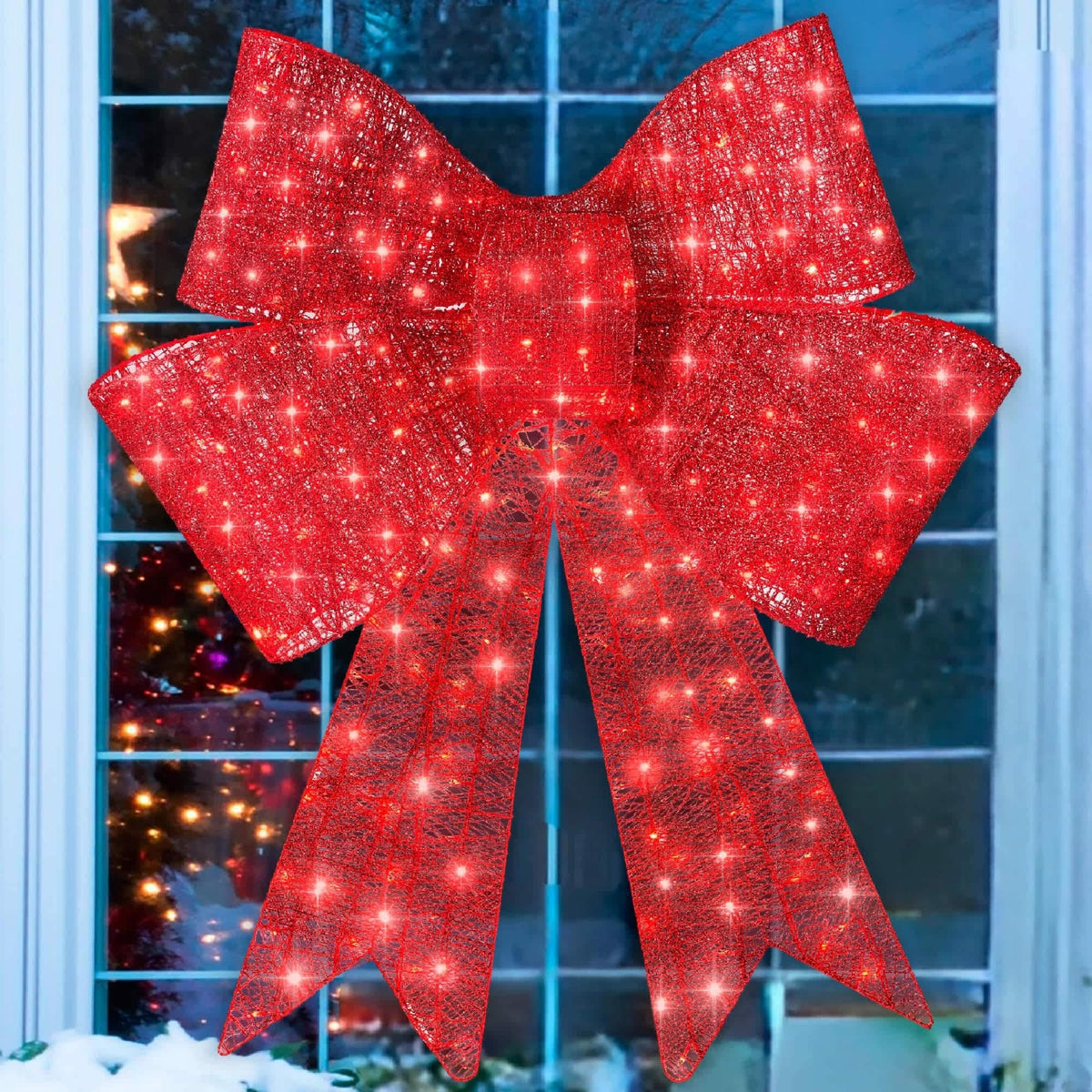 LED Kerststrik met Verlichting – 8 Lichtstanden en Timer voor Binnen & Buiten