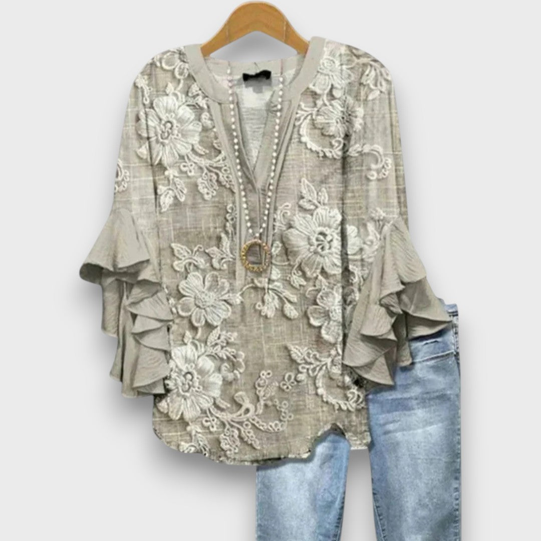 Lunelle – Dagblouse met bloemenprint