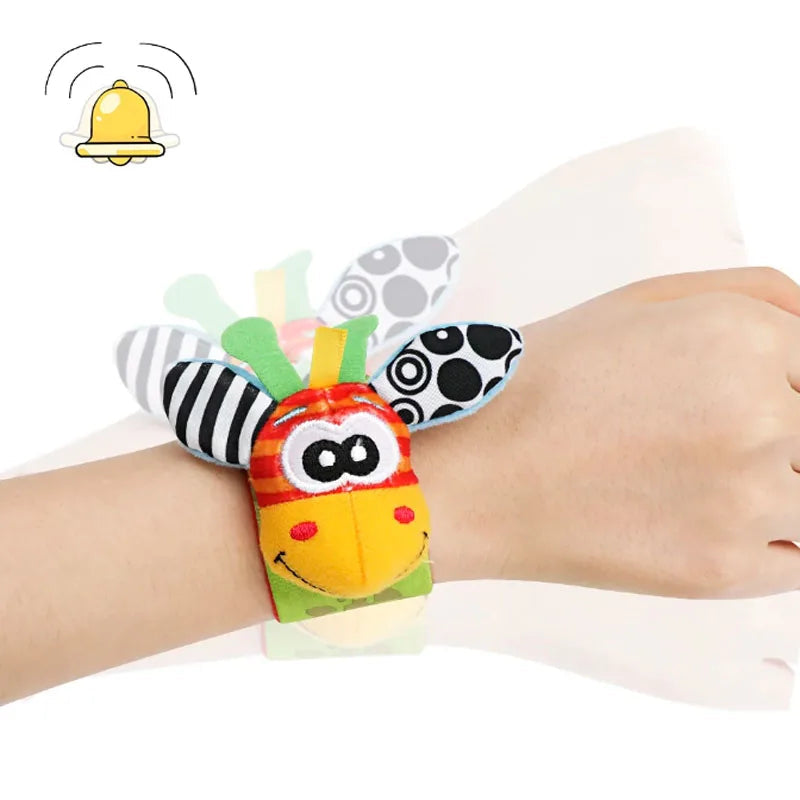 Sensorische Baby Plüschsokken en Armband
