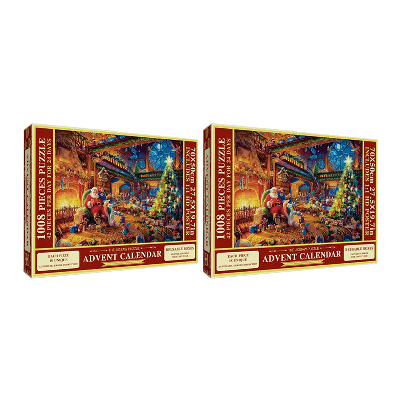 Julepuzzel Adventskalender - 24 Dagen Countdown