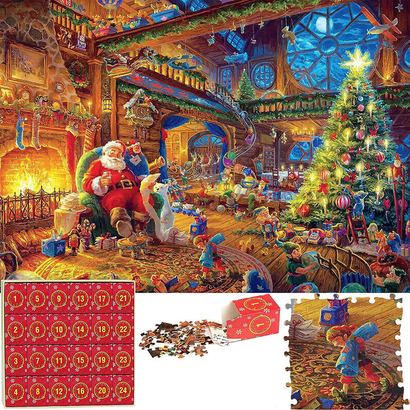 Julepuzzel Adventskalender - 24 Dagen Countdown