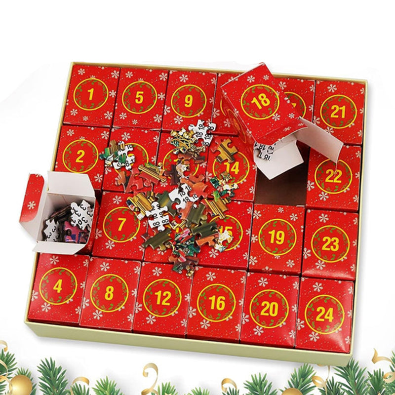 Julepuzzel Adventskalender - 24 Dagen Countdown