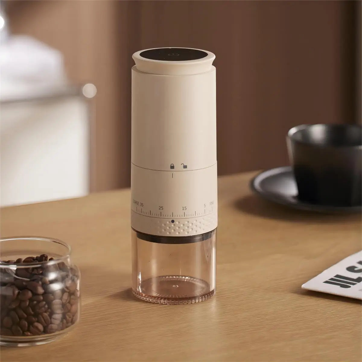Draagbare Elektrische Koffiemolen - BeanBuddy