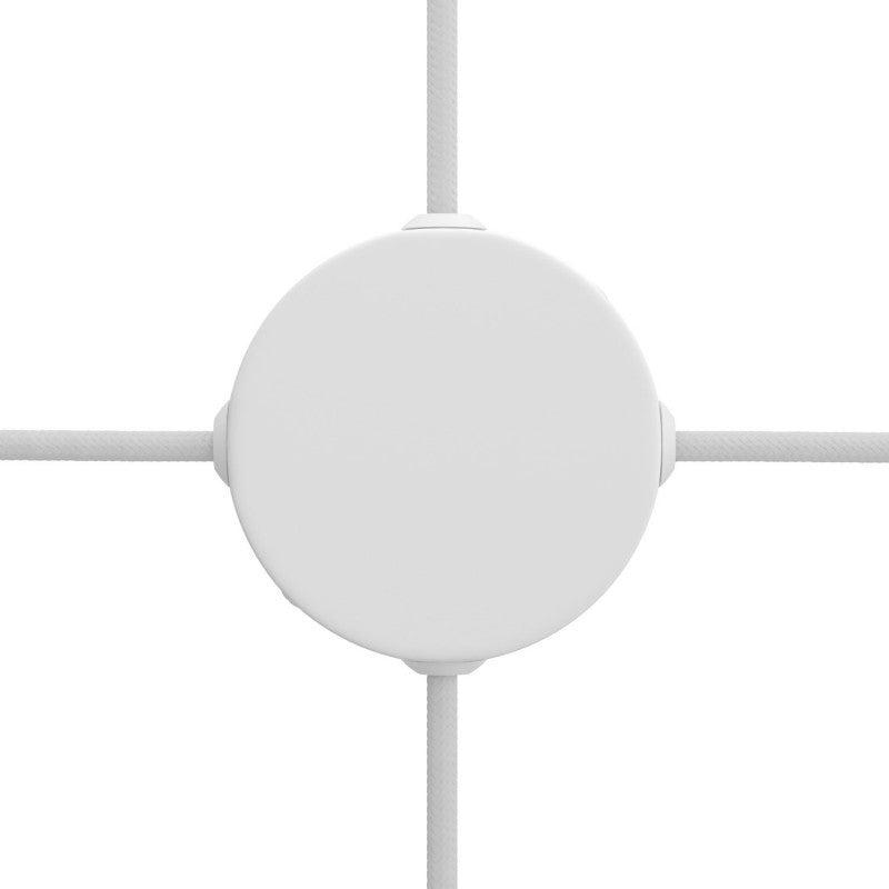 Samlerosette met 4 Zijdeopeningen Wit