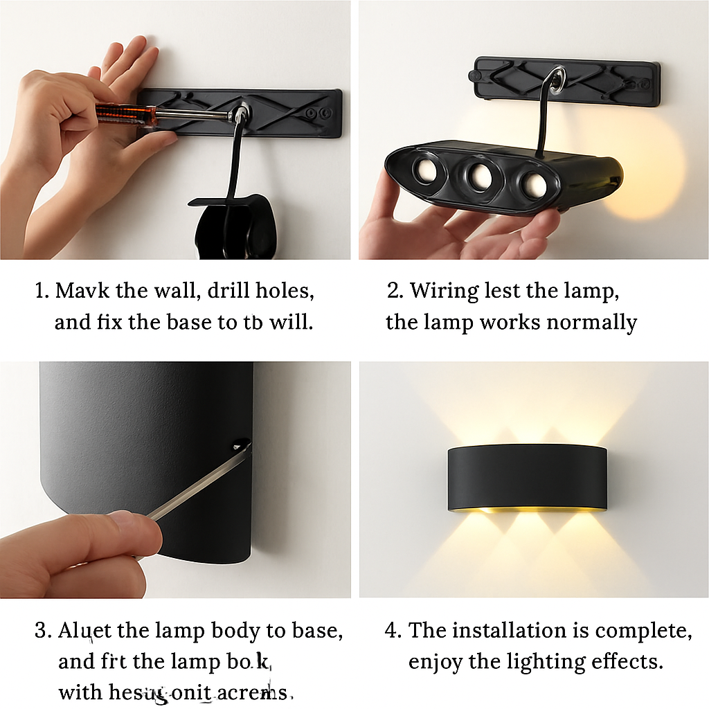 LED Wandlamp Buiten Waterdicht IP65 Binnenwandlamp 4W 6W 8W 10W Tuinlampen Aluminium Slaapkamer Woonkamer Trapverlichting