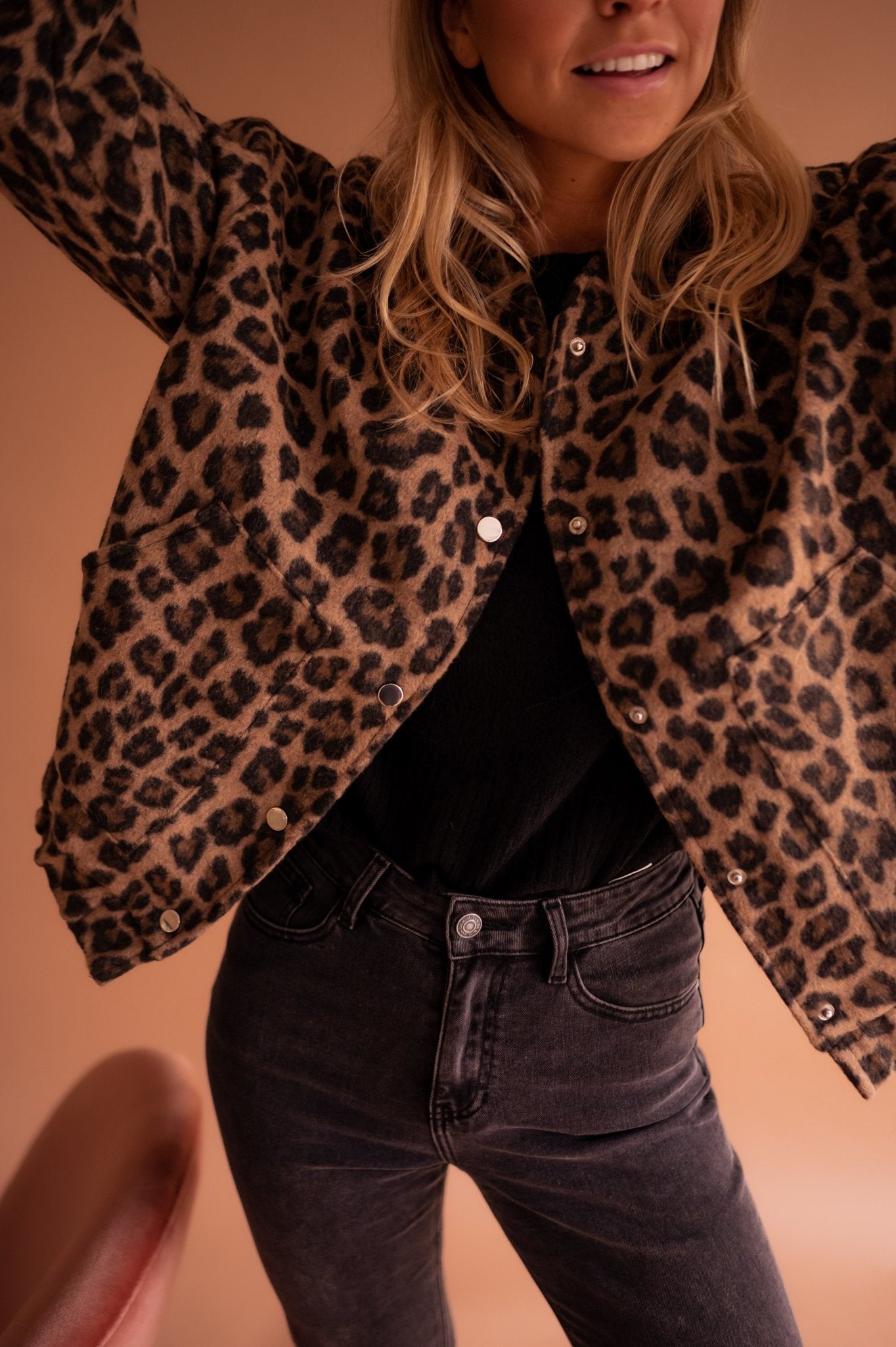 Susanne™ | Trendy Jas met Luipaardprint
