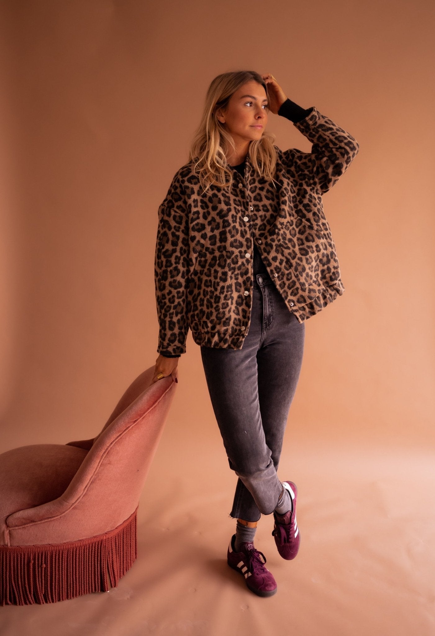 Susanne™ | Trendy Jas met Luipaardprint