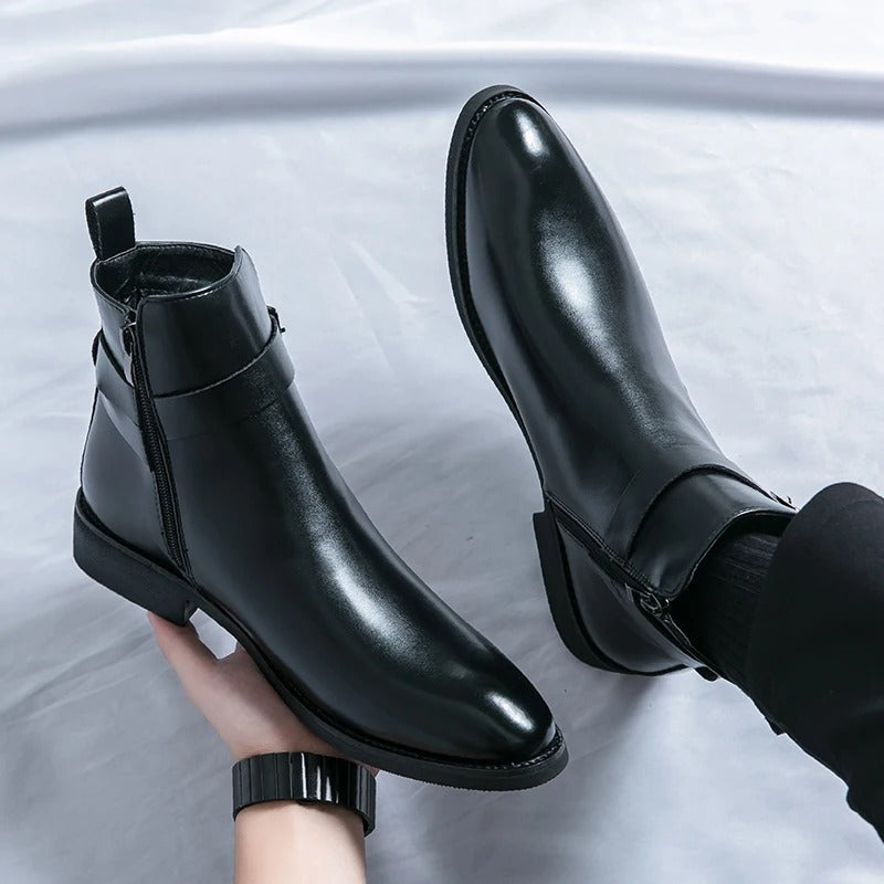 Elegante leren laarzen voor heren | Comfort
