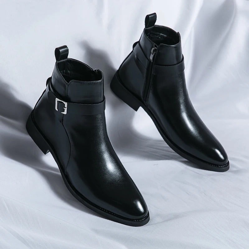 Elegante leren laarzen voor heren | Comfort