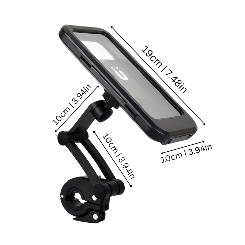 SafeRide Waterdichte Smartphonehouder – 360° Draaiend voor Fiets en Regenweer