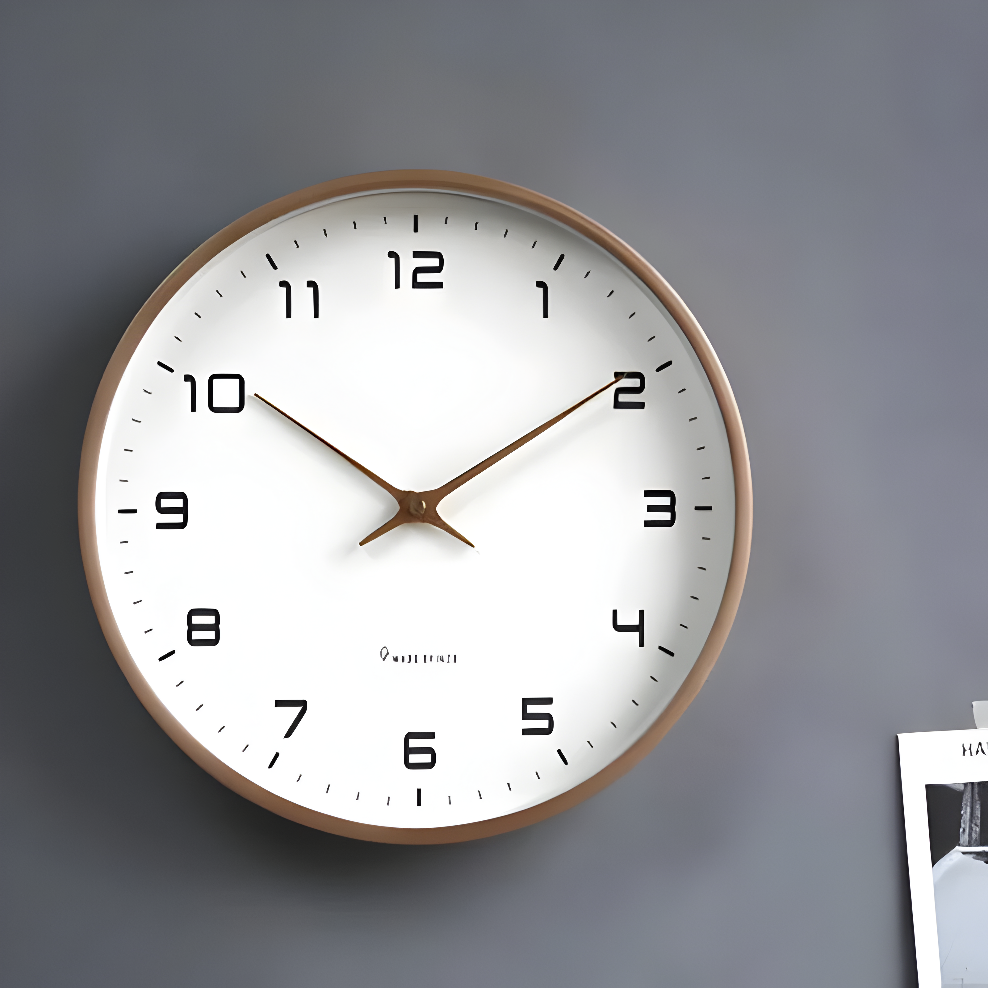 Geluidloze Houten Wandklok | Modern Rond Design