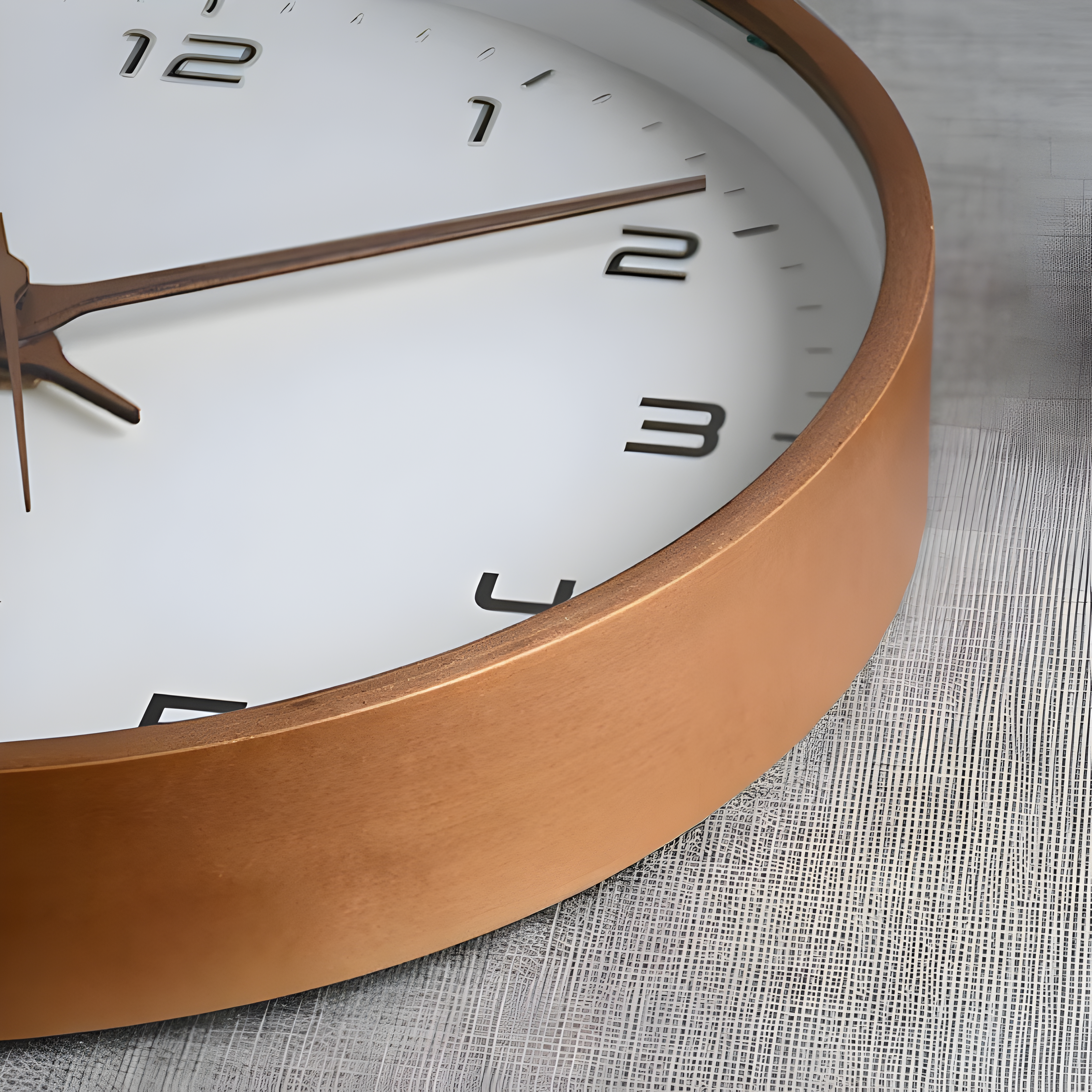 Geluidloze Houten Wandklok | Modern Rond Design