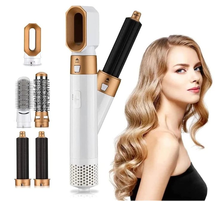 5-in-1 Stylingsborstel met Coanda-effect en ionische technologie voor drogen en krullen