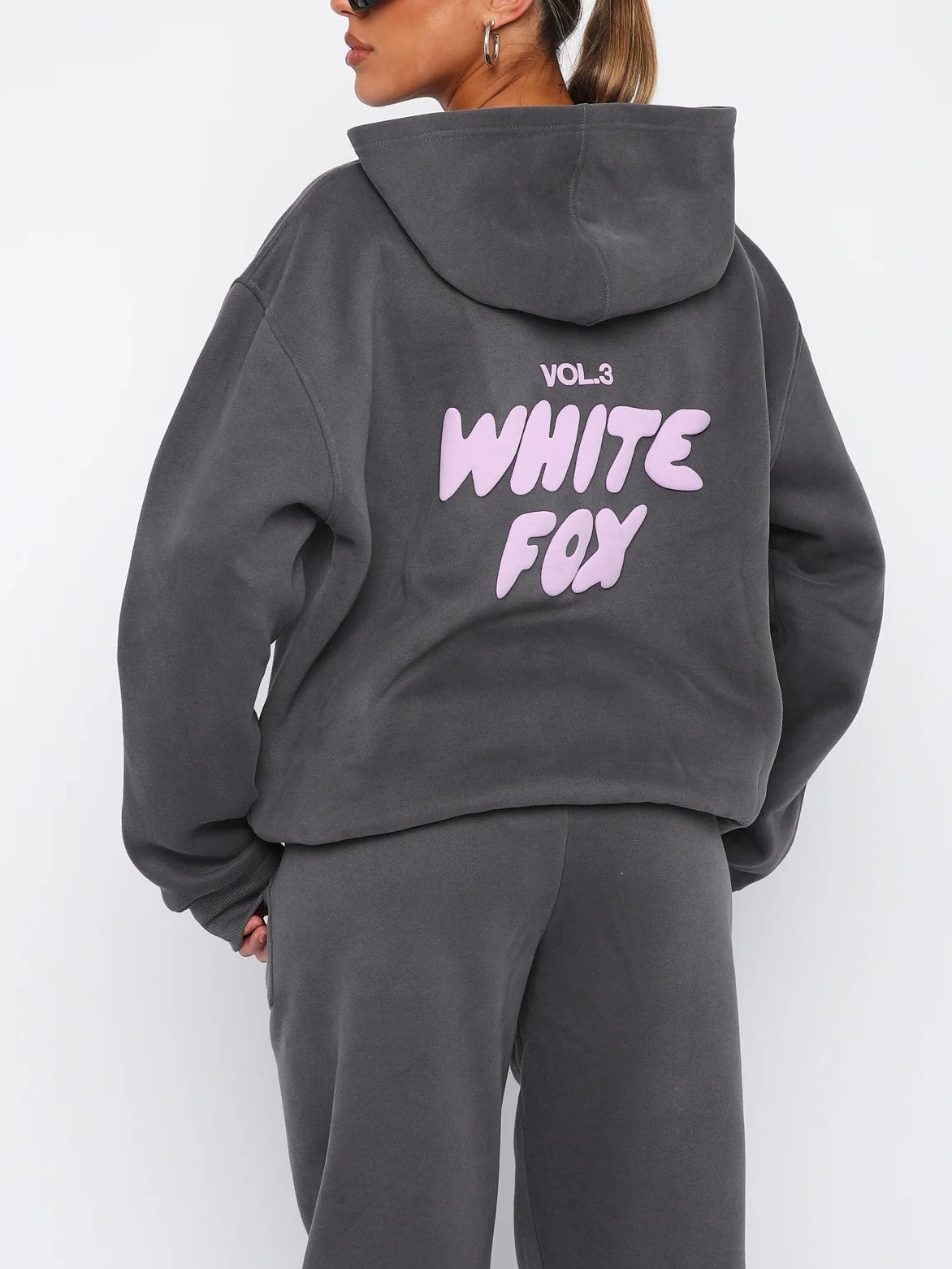 Dames Trainingspak Witte Vos Katoenmix Loose Fit Comfortabel