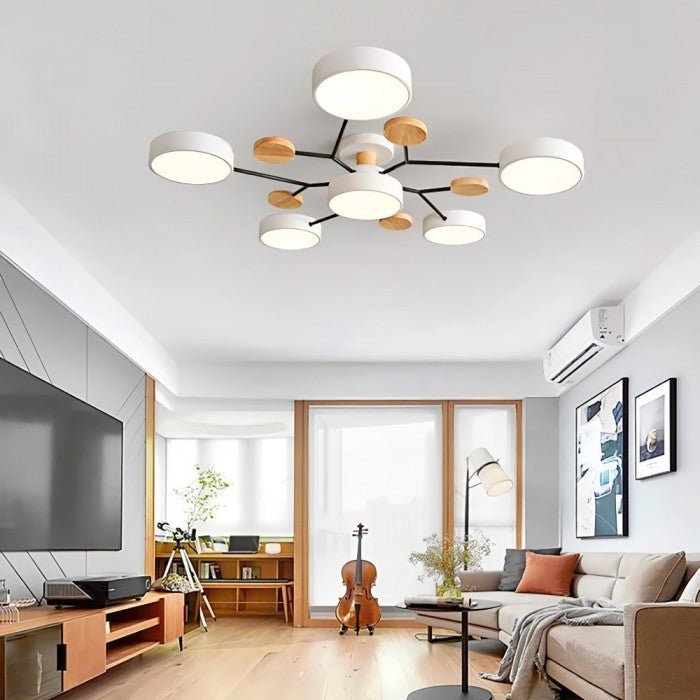 Scandinavische Plafondlamp – Vertakt Design, Stijlvol & Duurzaam met LED-technologie