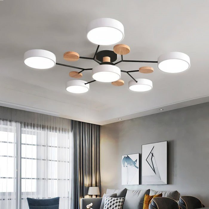 Scandinavische Plafondlamp – Vertakt Design, Stijlvol & Duurzaam met LED-technologie