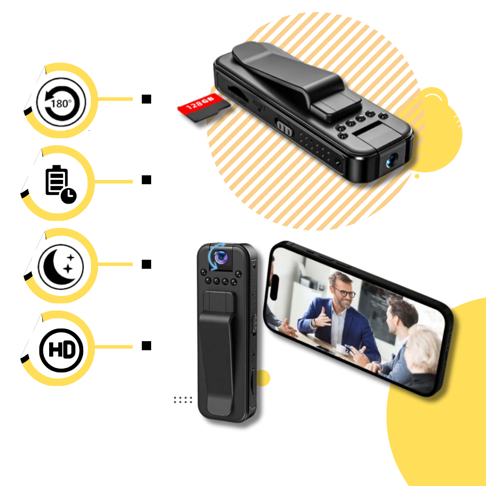 OTG Compatibele Draadloze Vlog Bodycamera