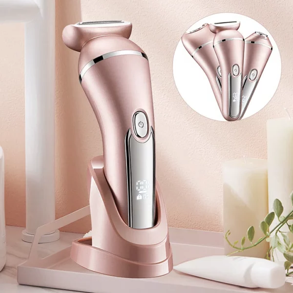 SkinGlide 3-in-1 Elektrisch Scheerapparaat – Waterdicht en Oplaadbaar