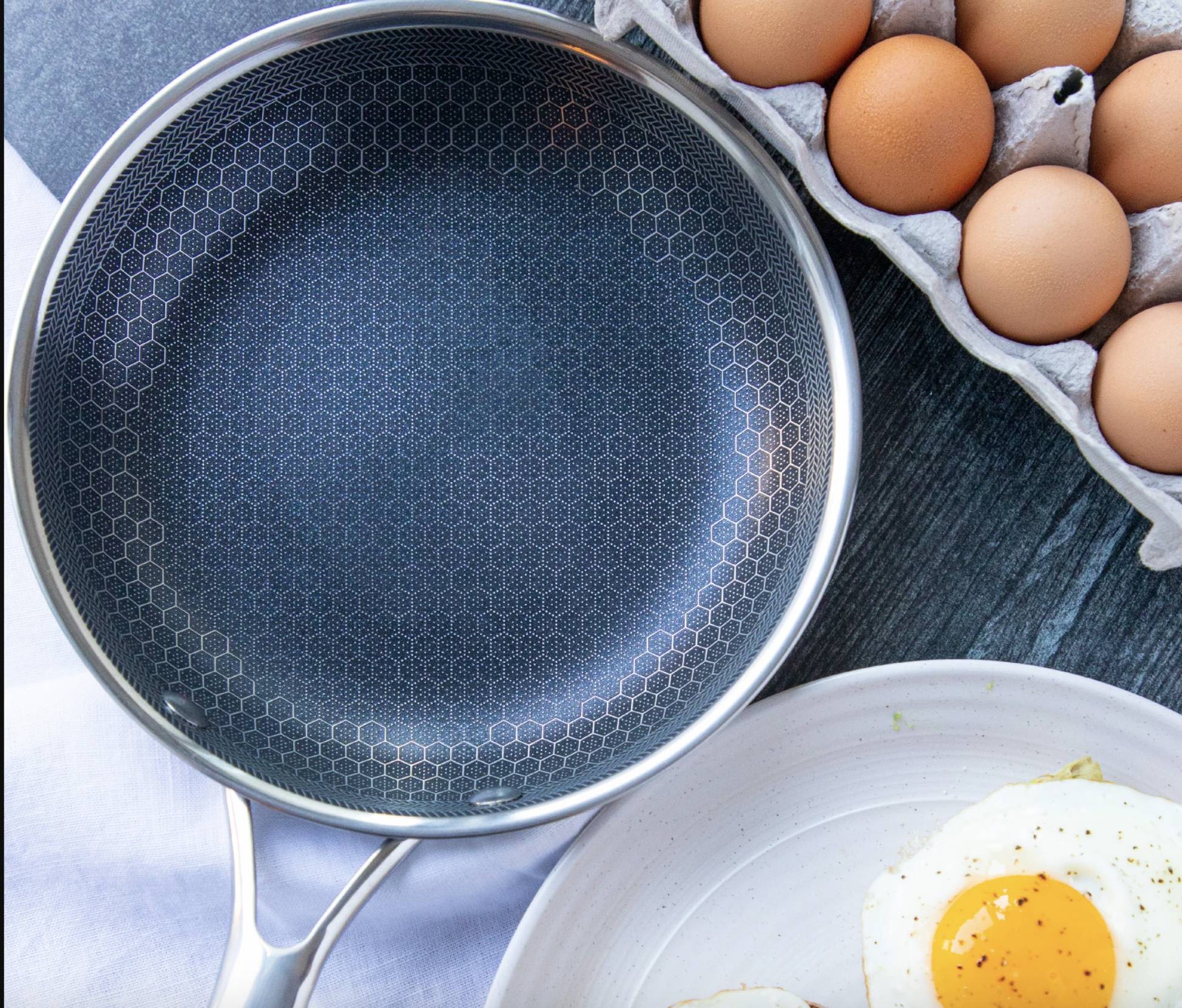 Krasbestendige RVS Koekenpan met Antiaanbaklaag – ProCook Elite