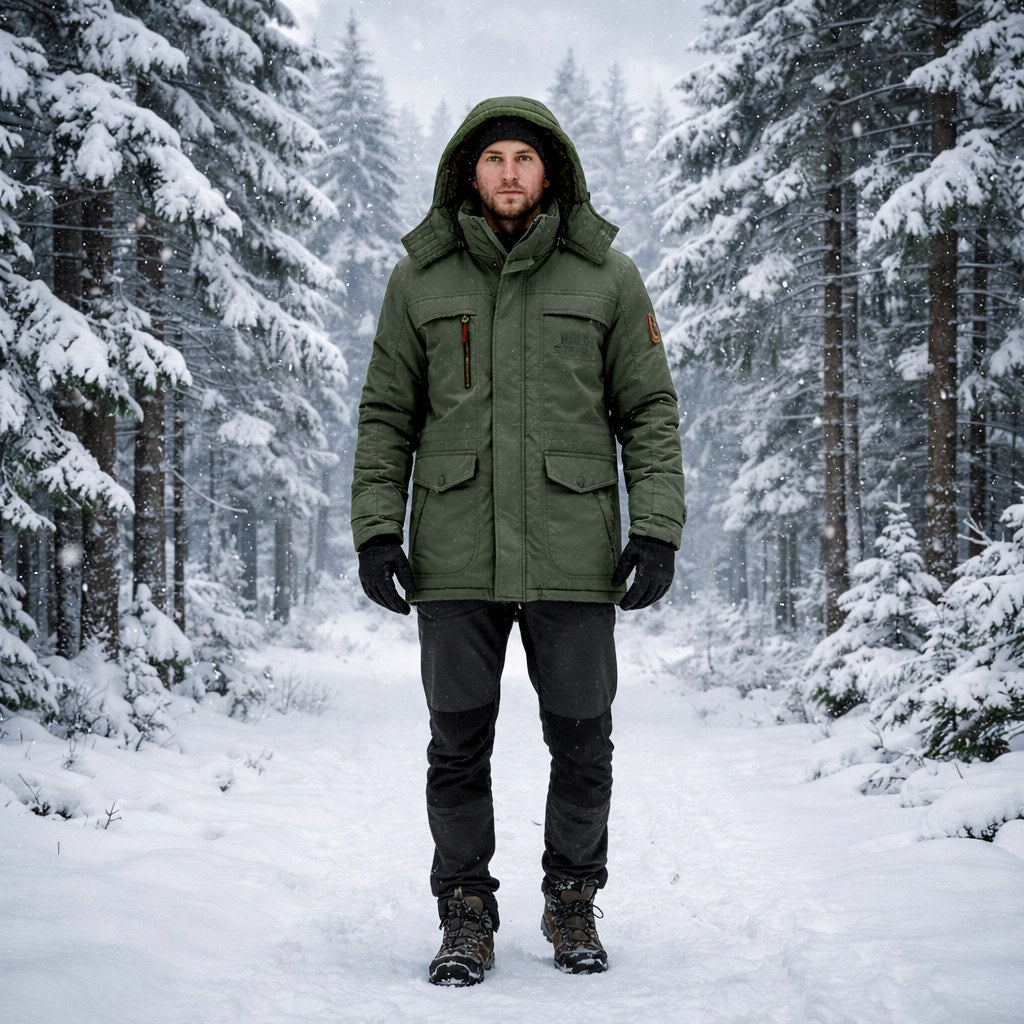 GletsjerKleding – Verwarmende Parka Met Winddichte Fleece Voering