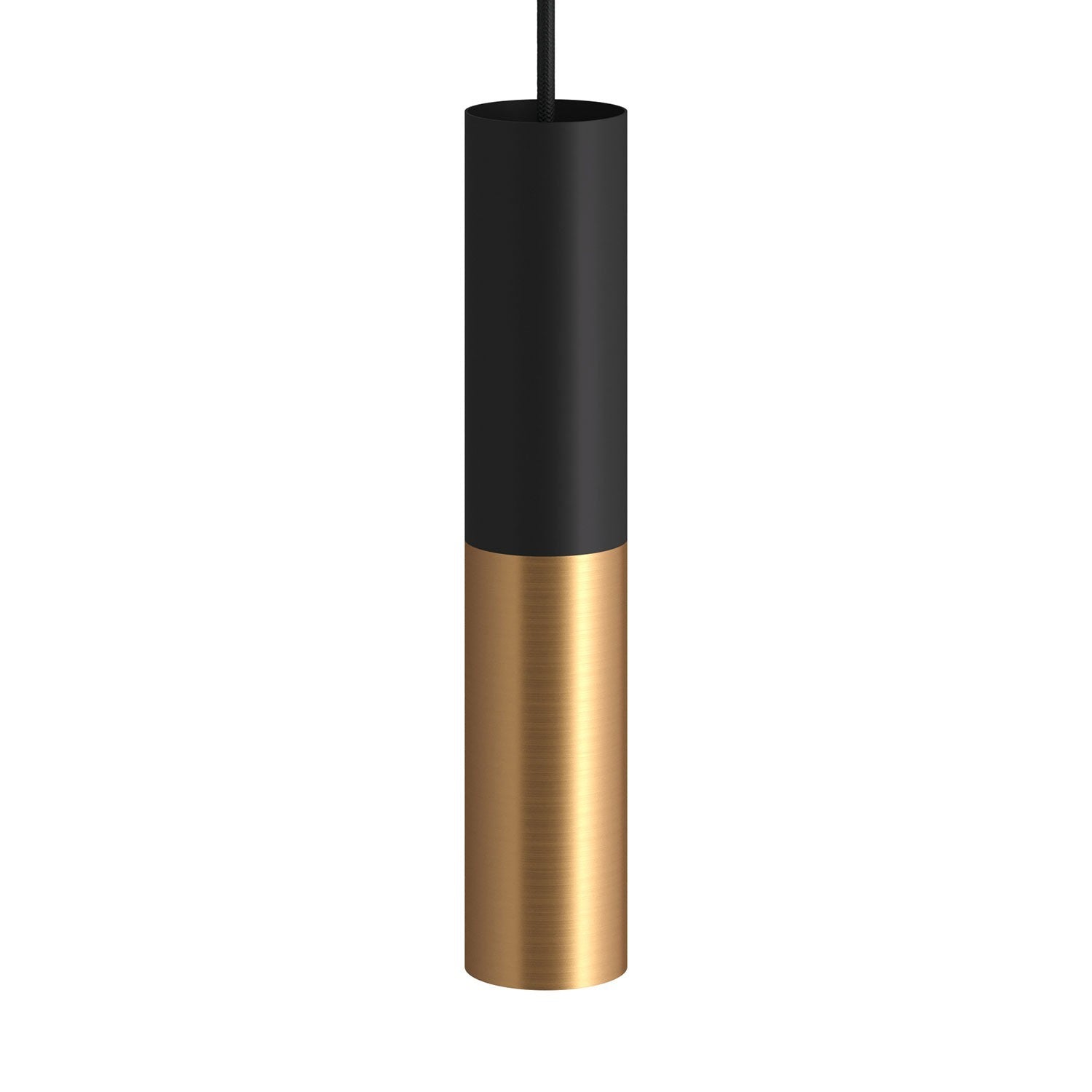 Creative Cables Tube Pendel Messing/Zwart
