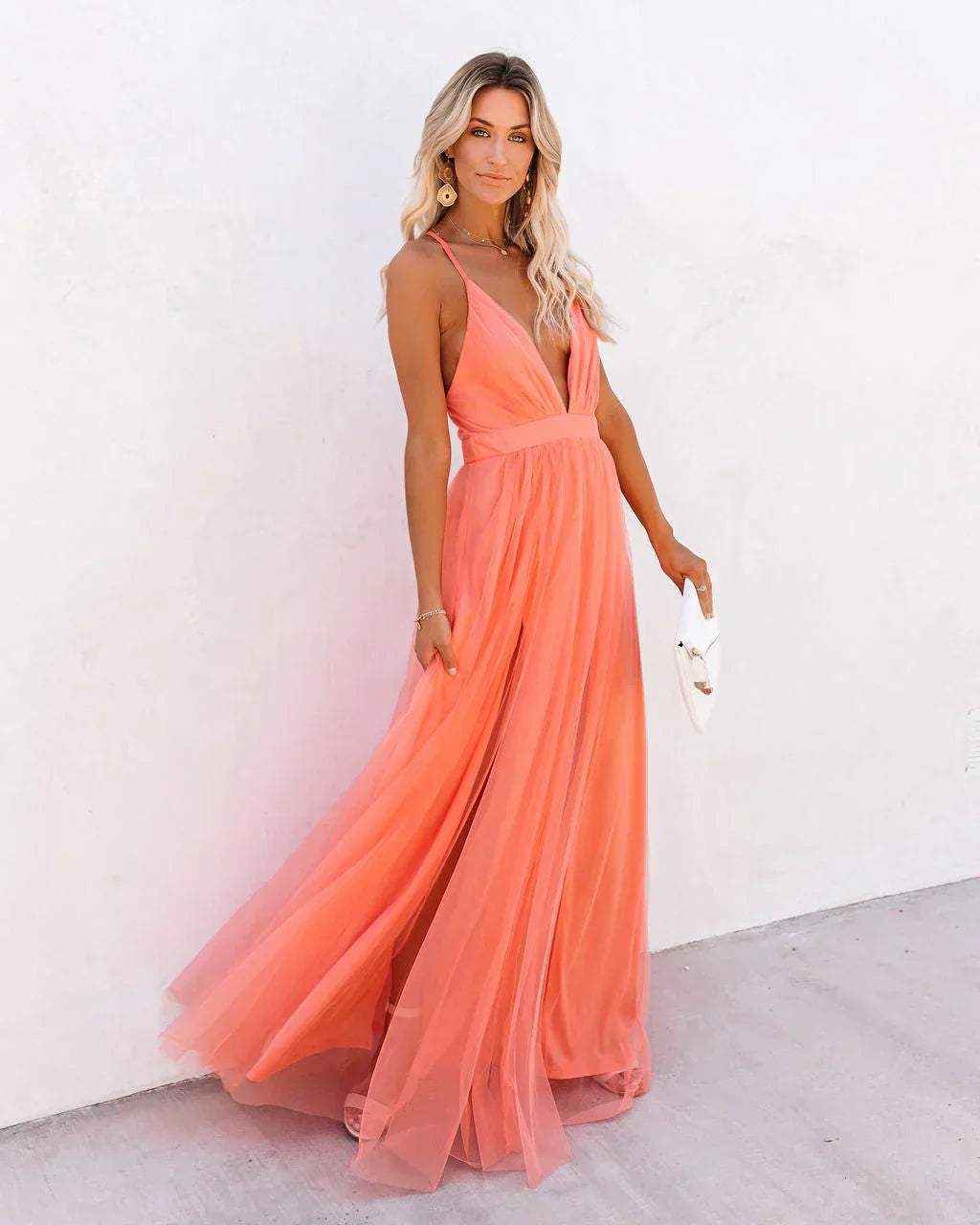 Elegante en vloeiende jurk voor dames | Maxi