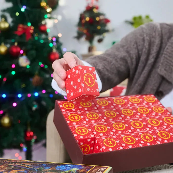 FamilieJoy Adventskalender 2025 | Vervulde verrassingen voor iedereen met Stitch, Voetbal, Puzzels & Kristallen