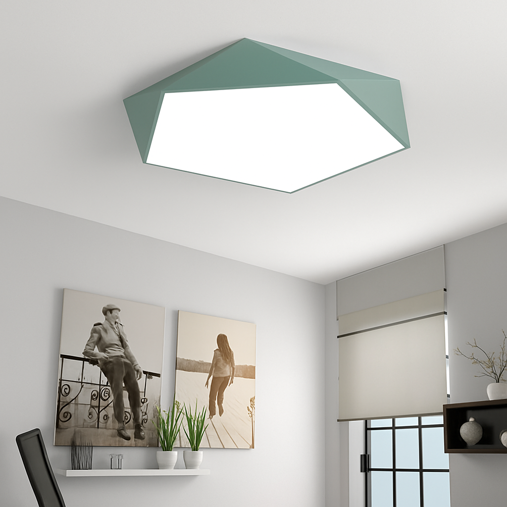 Geometrisch Design LED Plafondlamp in Kleur