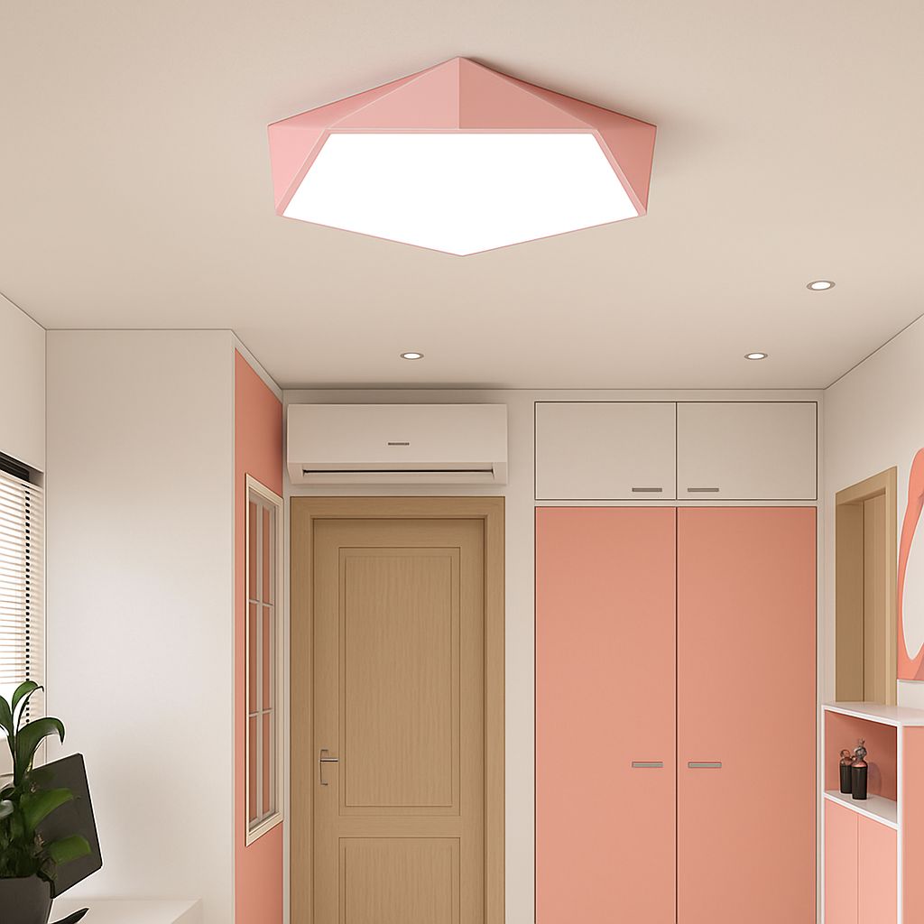 Geometrisch Design LED Plafondlamp in Kleur