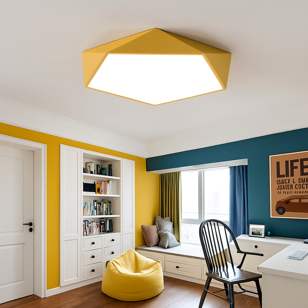 Geometrisch Design LED Plafondlamp in Kleur