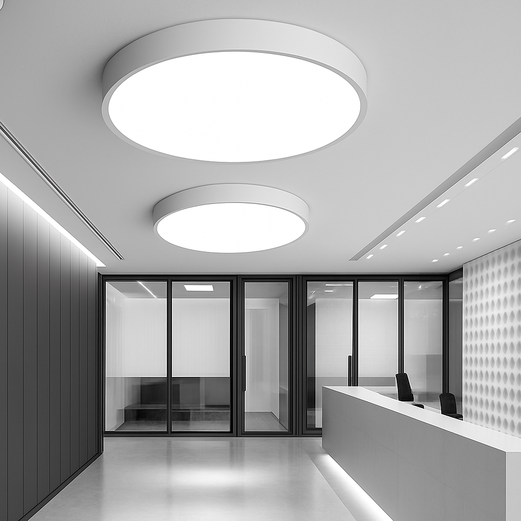 Ronde en platte LED-plafondlamp (verschillende maten)