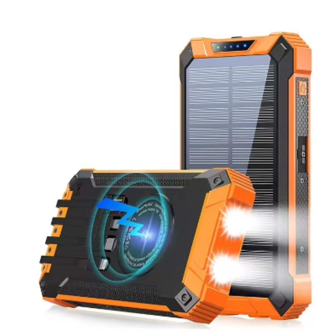 SolarPowered PowerBank | Draagbare Waterdichte Zonnelader