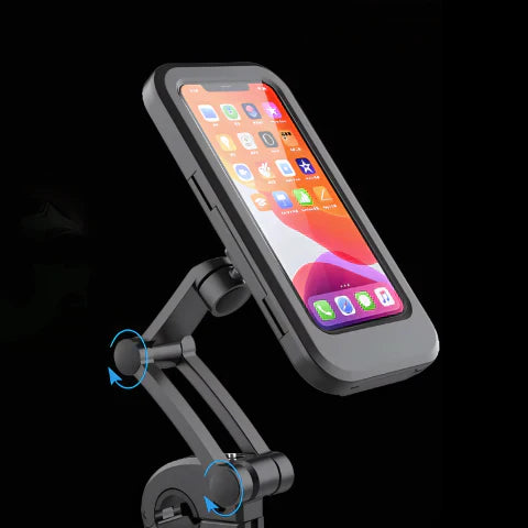 SafeRide Waterdichte Smartphonehouder – 360° Draaiend voor Fiets en Regenweer
