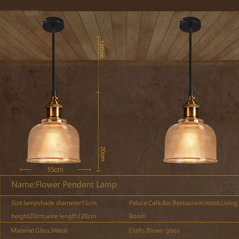 Frendorf | Retro Glas Hanglamp | Europees Vintage Ontwerp