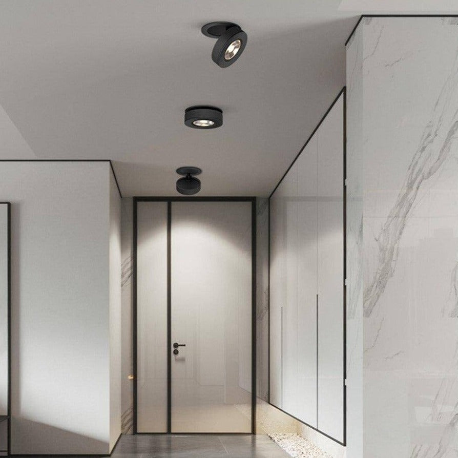 Moderne ronde en draaibare LED-inbouwlamp Slim