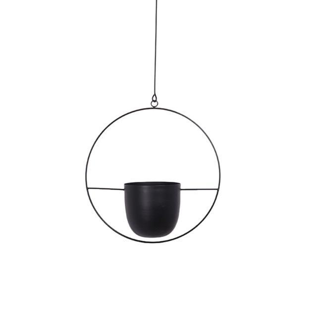 FloraFrame – Elegante metalen plantenhouder voor muur of plafond