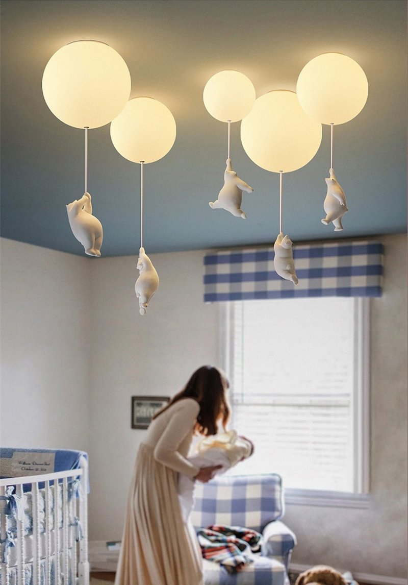 Ballonbeer Plafondlamp | Speelse Berenontwerp