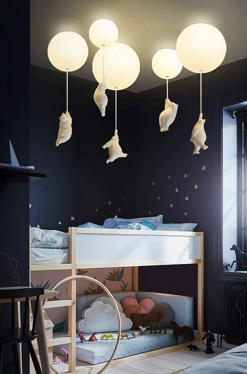 Ballonbeer Plafondlamp | Speelse Berenontwerp
