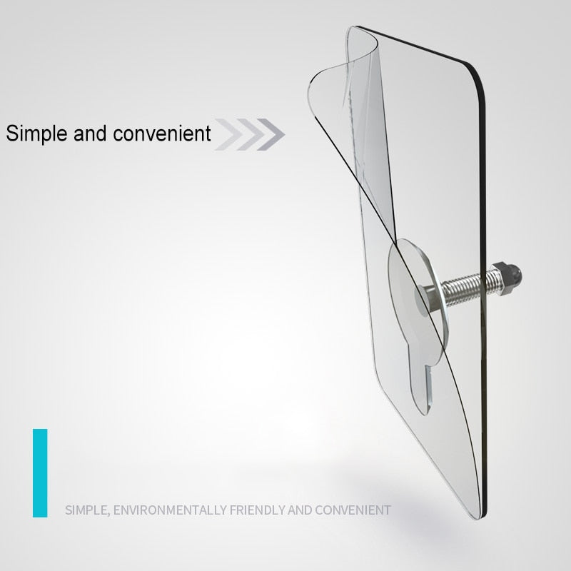 10 Stuks Zware Punch-Free Transparante Kleefhaken