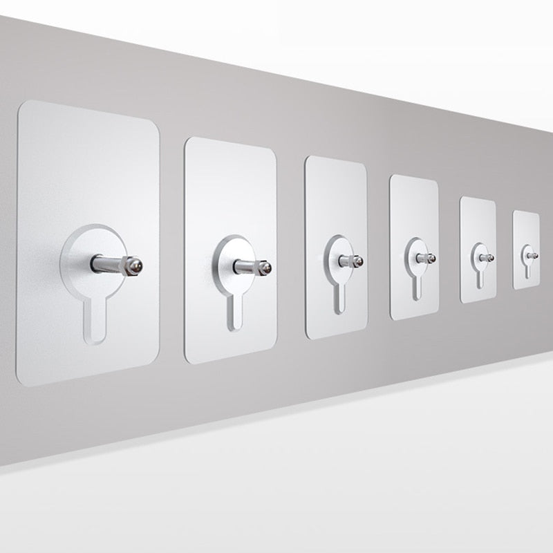 10 Stuks Zware Punch-Free Transparante Kleefhaken