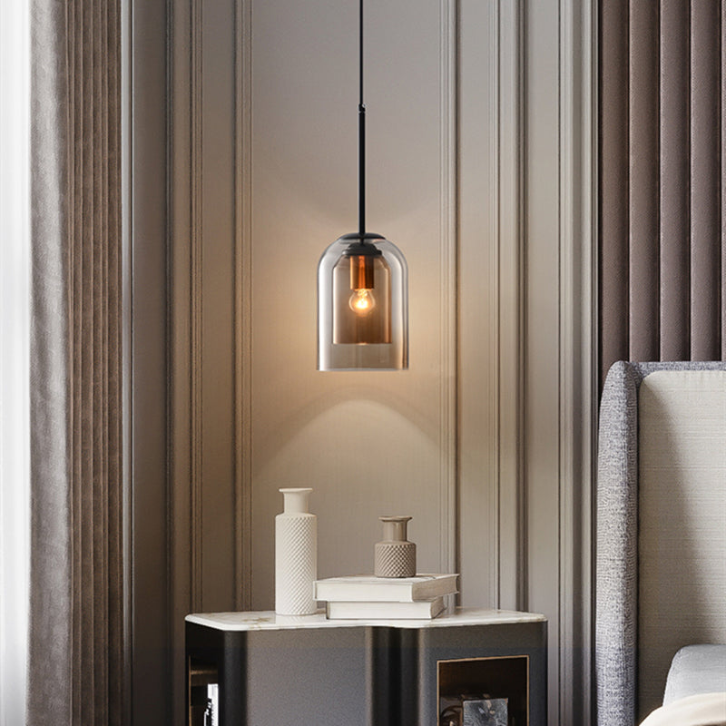 Mica Mid-Century Hanglampen met Dubbel Glas