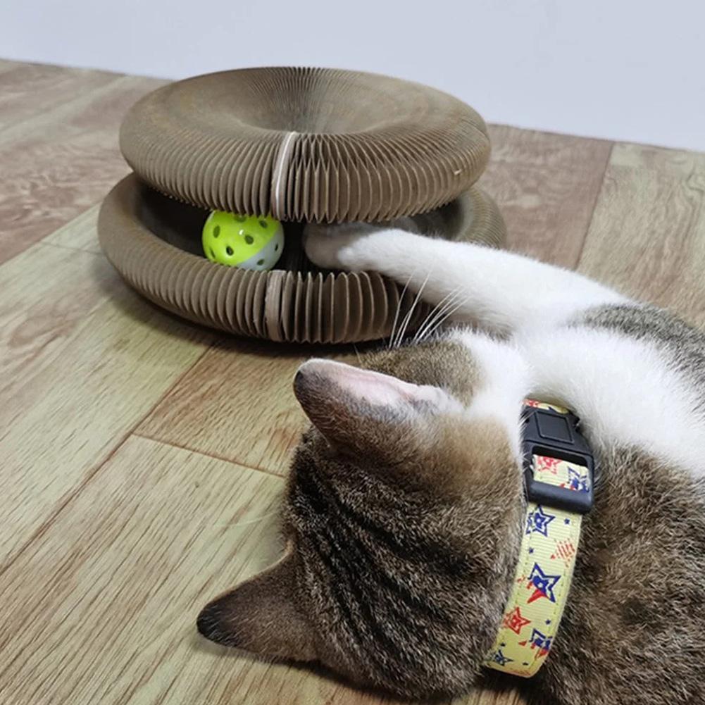 Interactief Kat Speelgoed - Verstelbare Lola Krab voor Stressvermindering & Duurzame Speeltijd met Gratis Speelbal - Boeiende Kraboplossing