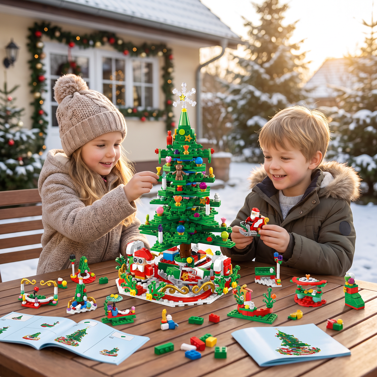 Kerstboom Bouwstenen Adventskalender – 24 Dagen Vol Bouwplezier